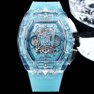 Hublot Big Bang Blue Sapphire Crystal Case Men's Watch